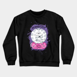 Meditation Yoga Cat Crewneck Sweatshirt